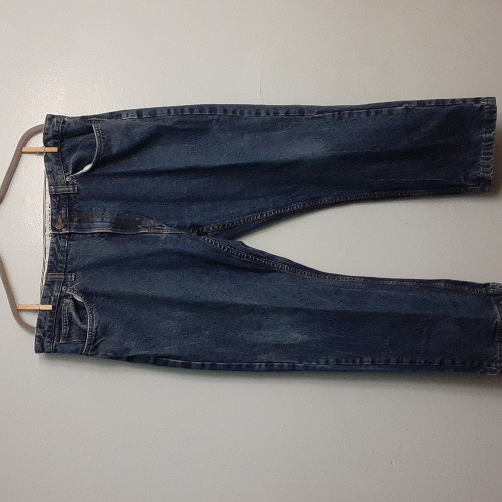 Land's end men's size 40 blue jeans .